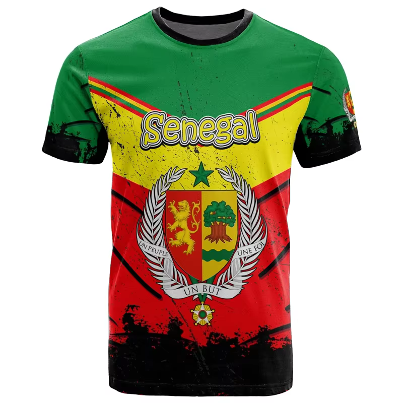 T-shirt Sénégal africain pour hommes