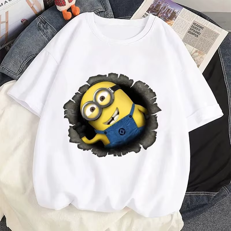 T-shirt drôle avec impression 3D des Minions