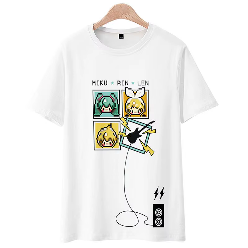 Hatsune Miku T-shirt dessin animé manches courtes pantalon ensemble