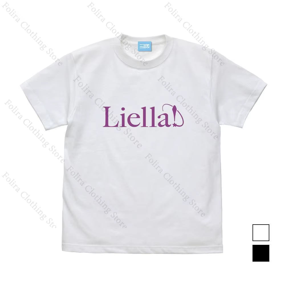 J'adore vivre! Soleil!! Aqours Liella! μ's T-shirt imprimé coton été hauts