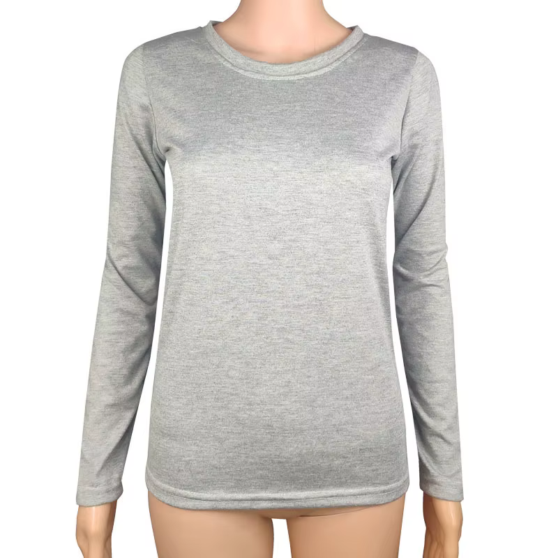 T-shirt fin à manches longues pour femmes