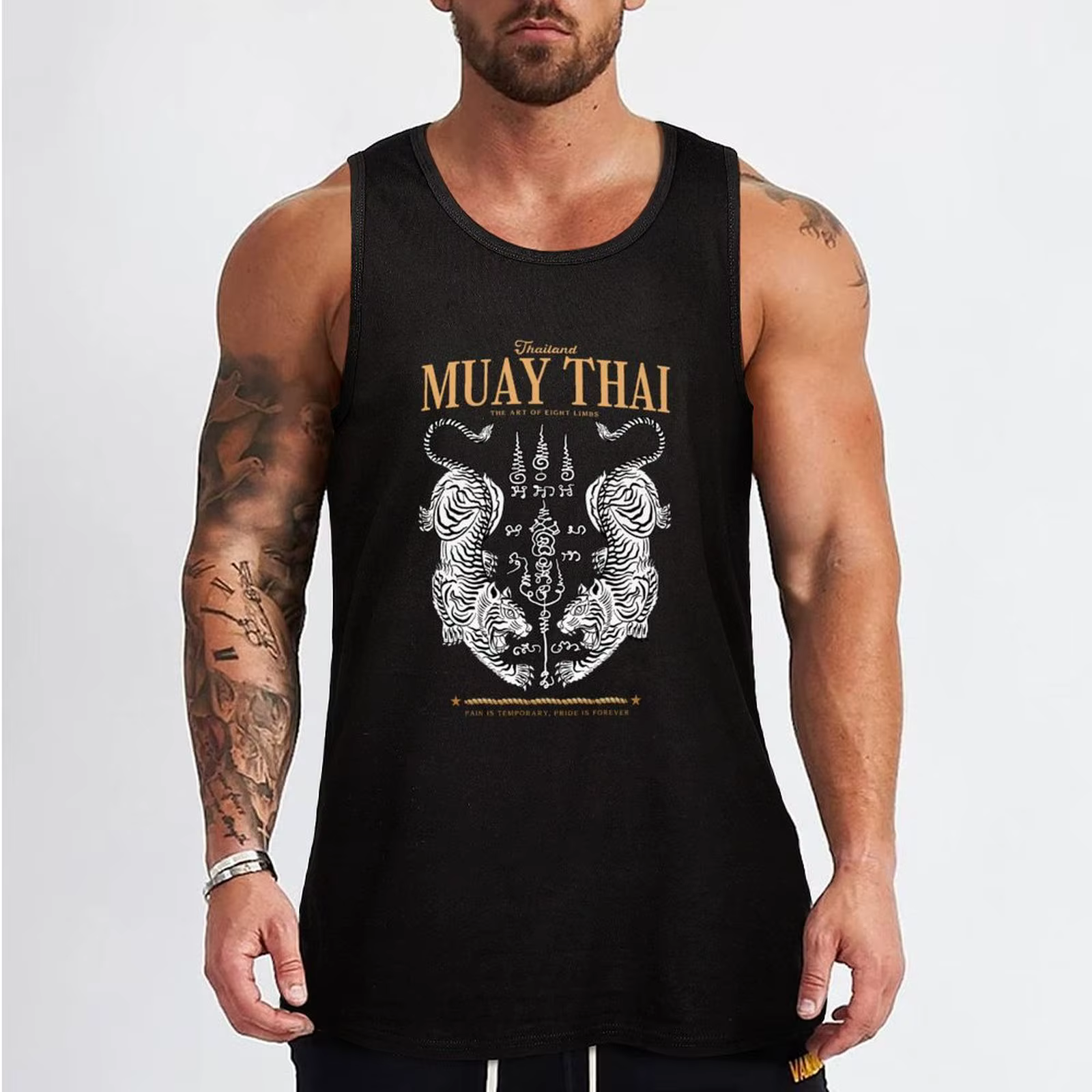 T-shirt classique Muay Thai Twin Tiger pour homme