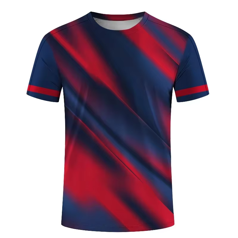 Mode Simple sport T-shirts pour hommes été en plein air à manches courtes 3D imprimé T-shirts décontracté en vrac course Fitness T-shirts hauts
