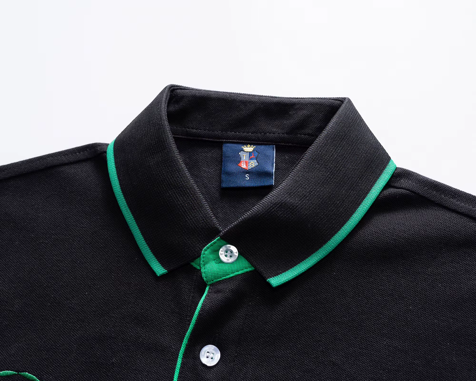 Polo pour homme en coton brodé