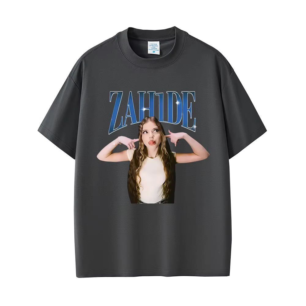 Chanteur Zahide imprimé graphique T-shirts hommes femmes mode décontracté coton à manches courtes