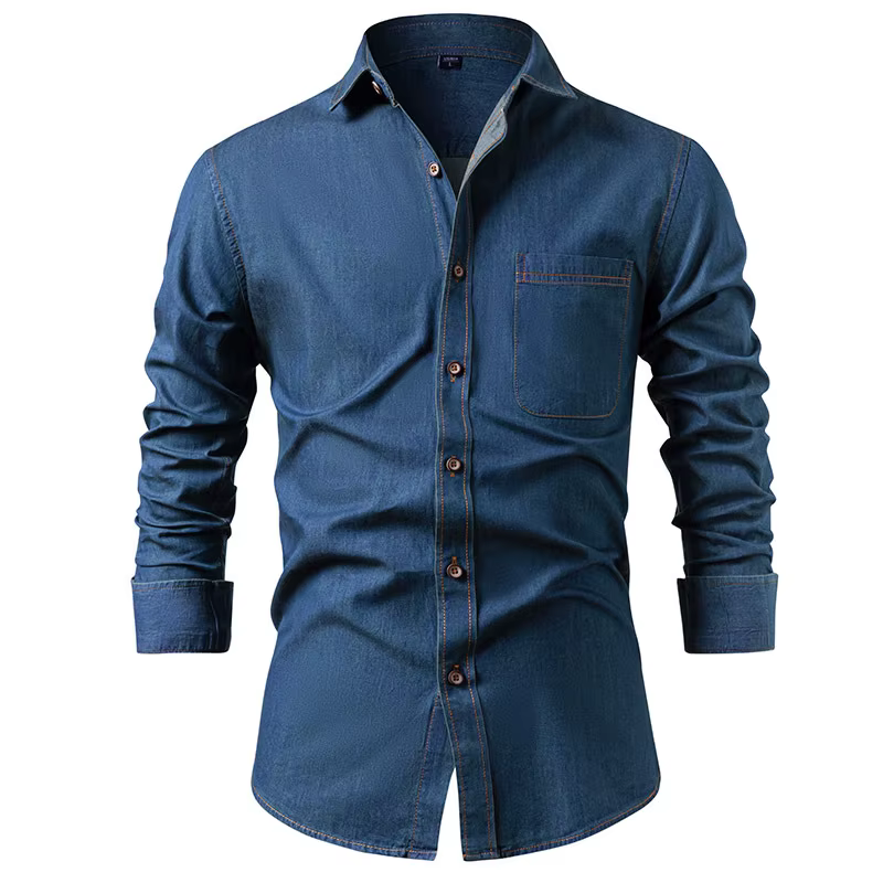 Chemise en jean américaine 2026 pour homme