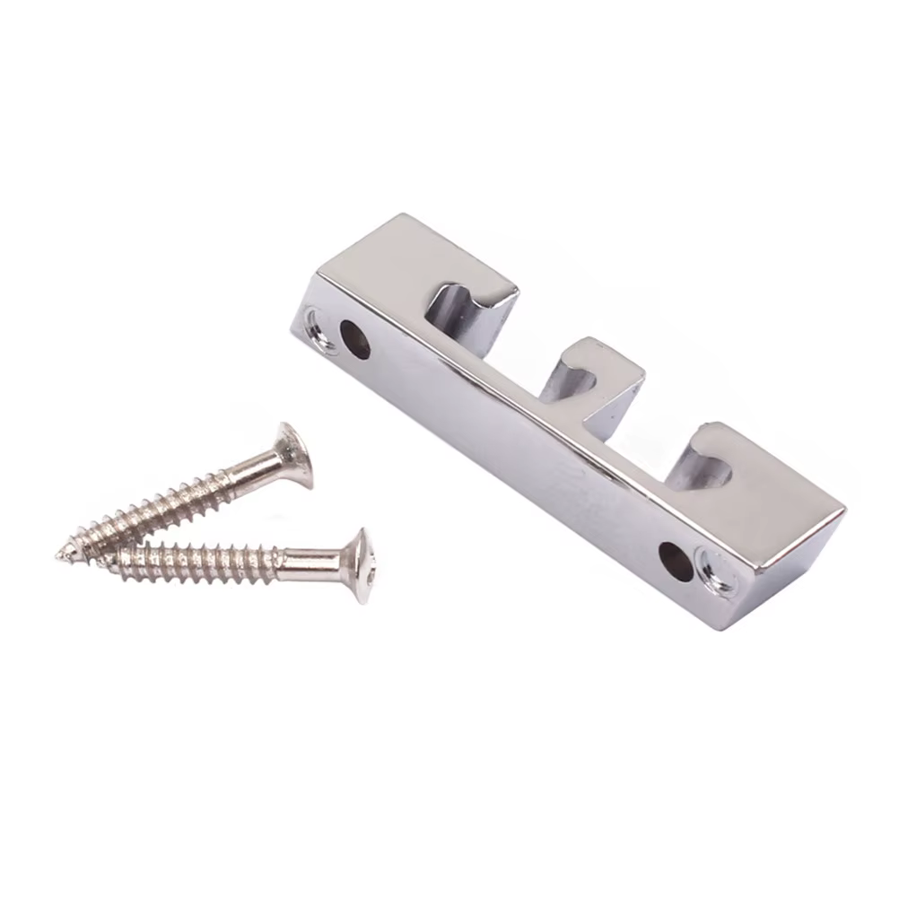Guide de cordes en alliage de zinc pour guitare basse à 3 cordes
