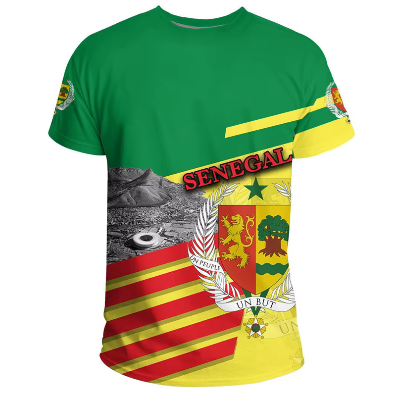 T-shirt Sénégal africain pour hommes