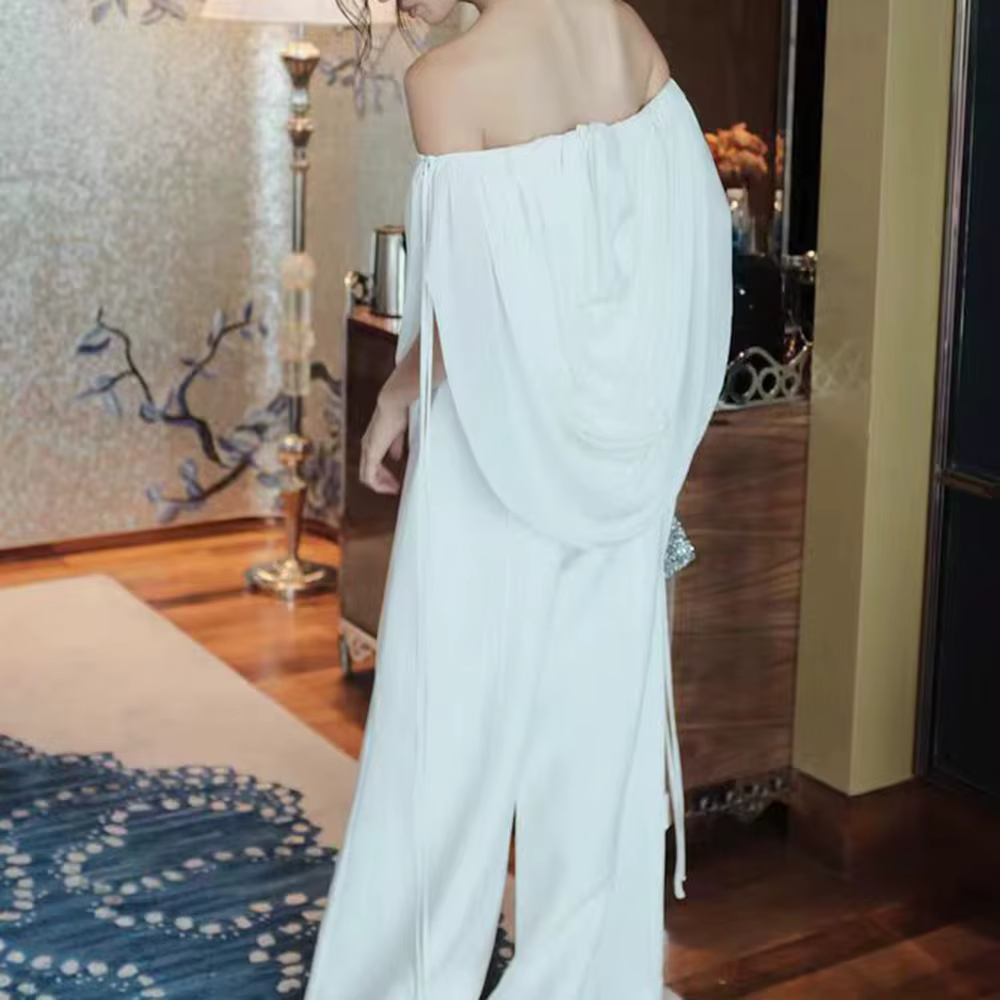 Chemise blanche à plis superposés TWOTWINSTYLE pour femme