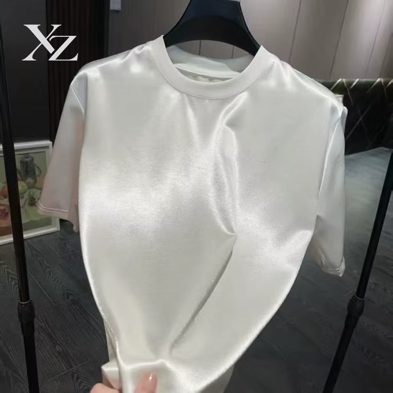 Soldes d'ouverture | T-shirt en satin d'acétate de luxe pour homme