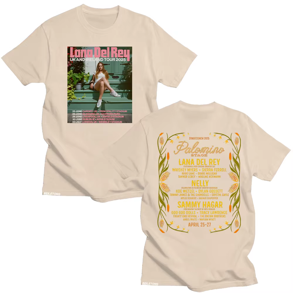 Lana Del Rey TOUR 2025 T-shirts