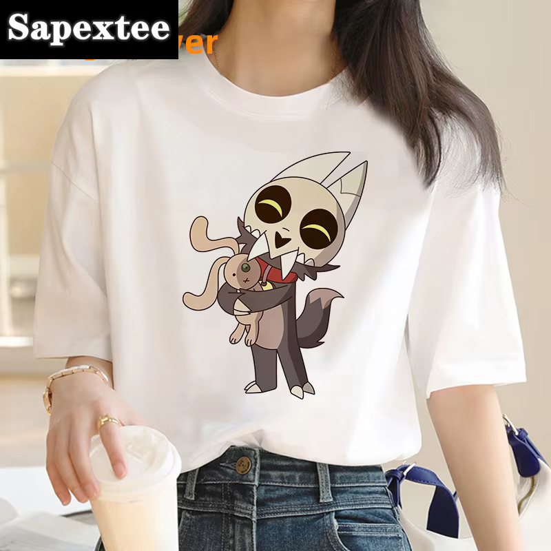 Owl House t petit haut t-shirts femmes streetwear japonais blanc t-shirt drôle
