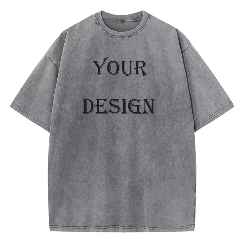 T-shirt unisexe en coton lavé