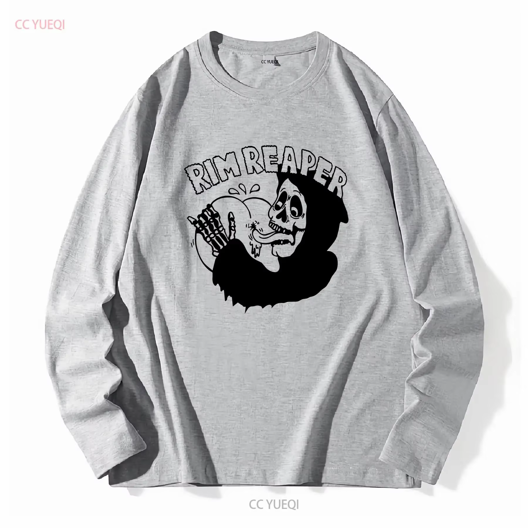 RIM REAPER T SHIRT moto hors-la-loi motard vintage lavé streetwear vêtements de créateurs mode élégante légèrement graphique