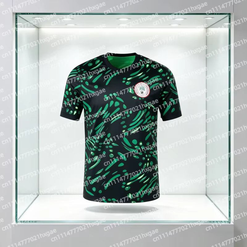 Maillot de football Nigeria 2026 – Maillot extérieur respirant et à séchage rapide pour l'été – T-shirt tendance pour matchs et usage quotidien – Hauts à séchage rapide pour toute la famille et les en