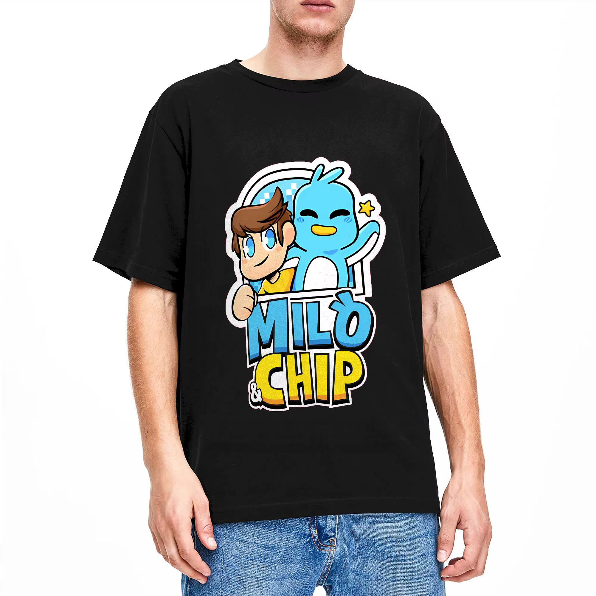 T-shirt Milo And Chip en pur coton pour hommes