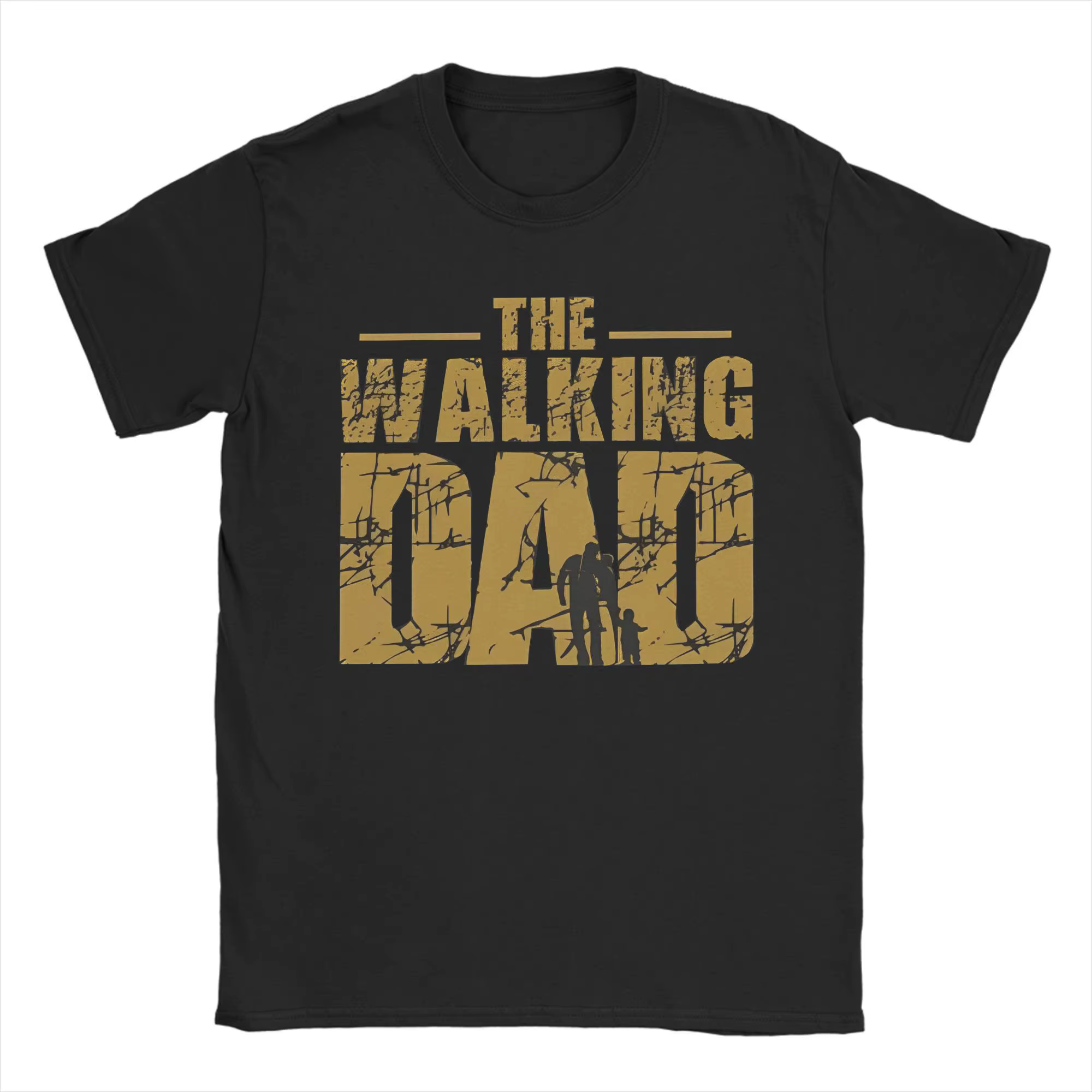 Hommes T-Shirts le marche papa Vintage 100% coton t-shirt à manches courtes fête des pères