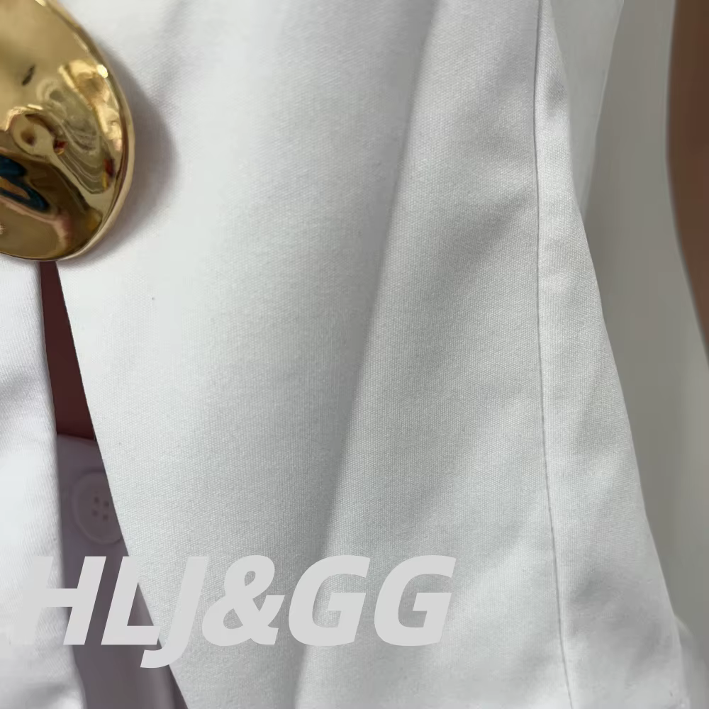 HLJ Fashion Gilet pour femme couleur unie sans manches col en V avec découpes à la taille et boutons dorés