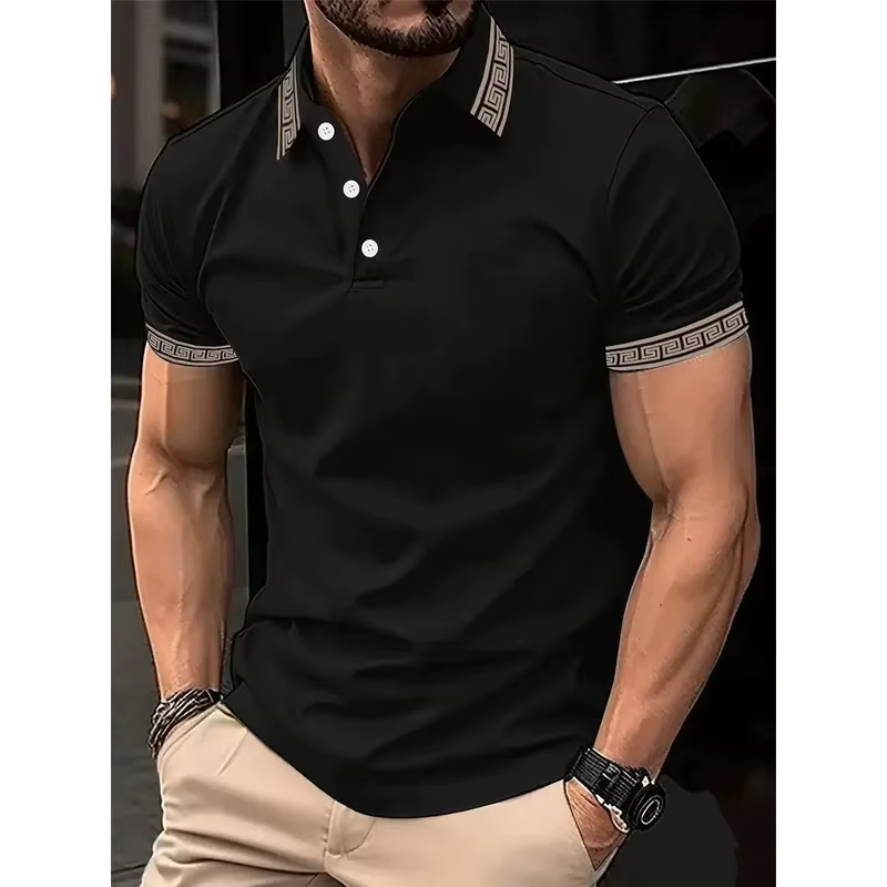 Nouveaux polos pour hommes pour l'été 2026 : motif rayé 3D décontracté