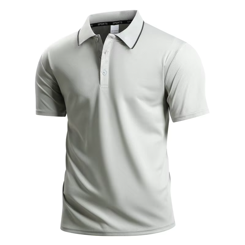Nouveau Polo Homme 2026 Été Tissu Luxe Rafraîchissant Business Décontracté Golf Manches Courtes Coupe Slim Col Chemise