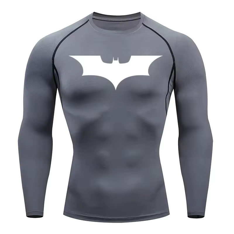 Haut athlétique de compression pour hommes – Manches longues