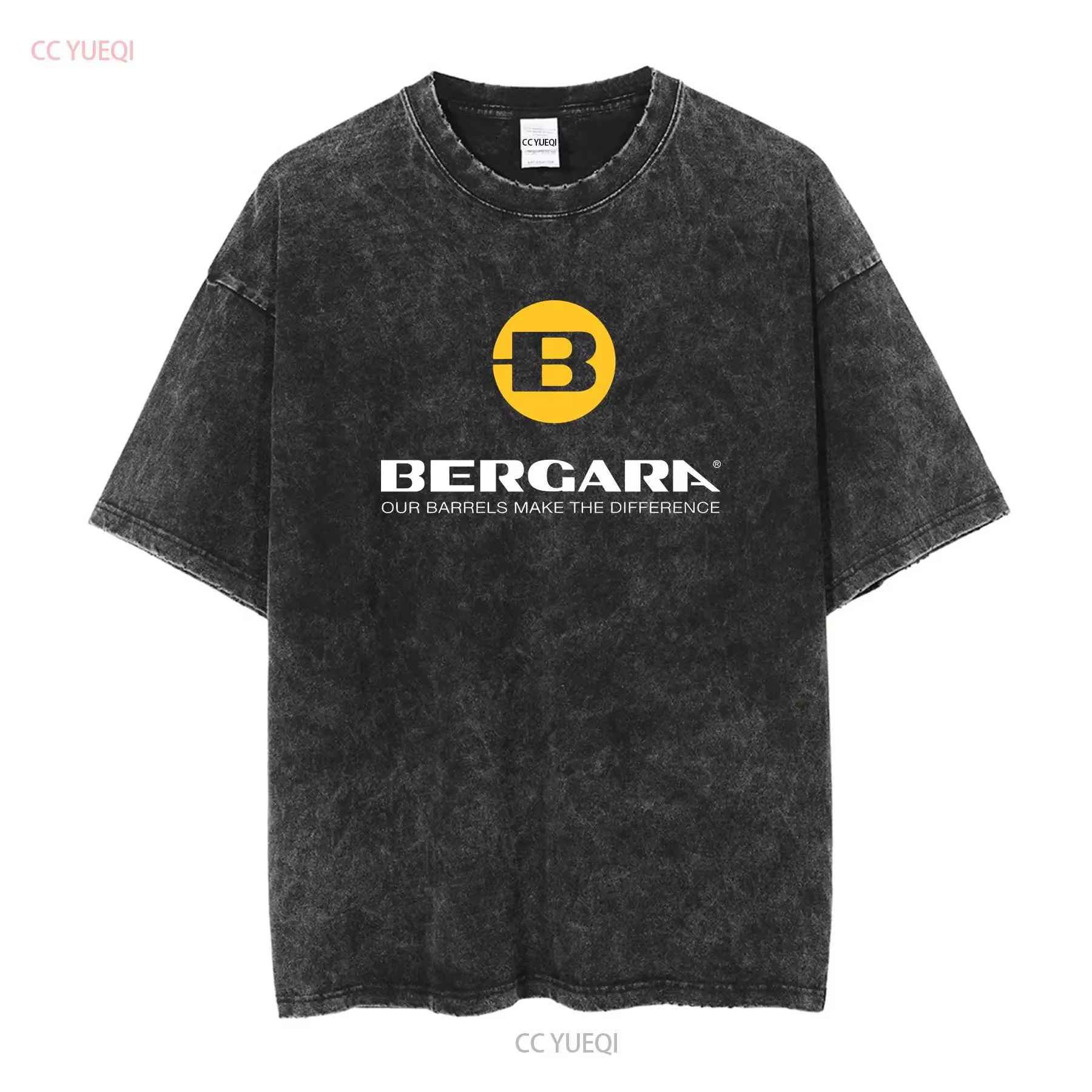 T-shirt noir à manches longues pour hommes