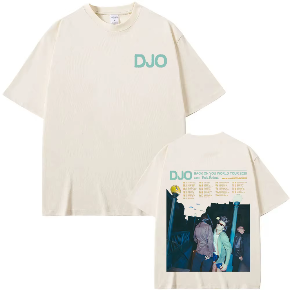 Djo retour sur vous Tour du monde 2025 T-shirts Joe Keery nouveaux Fans cadeau t-shirt unisexe surdimensionné coton Streetwear été décontracté hauts