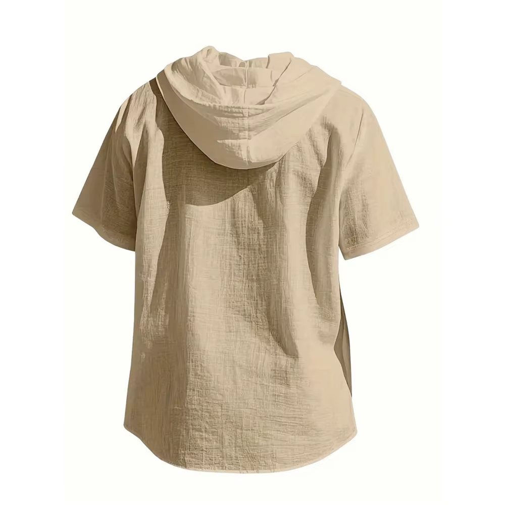 Chemise en coton et lin pour hommes