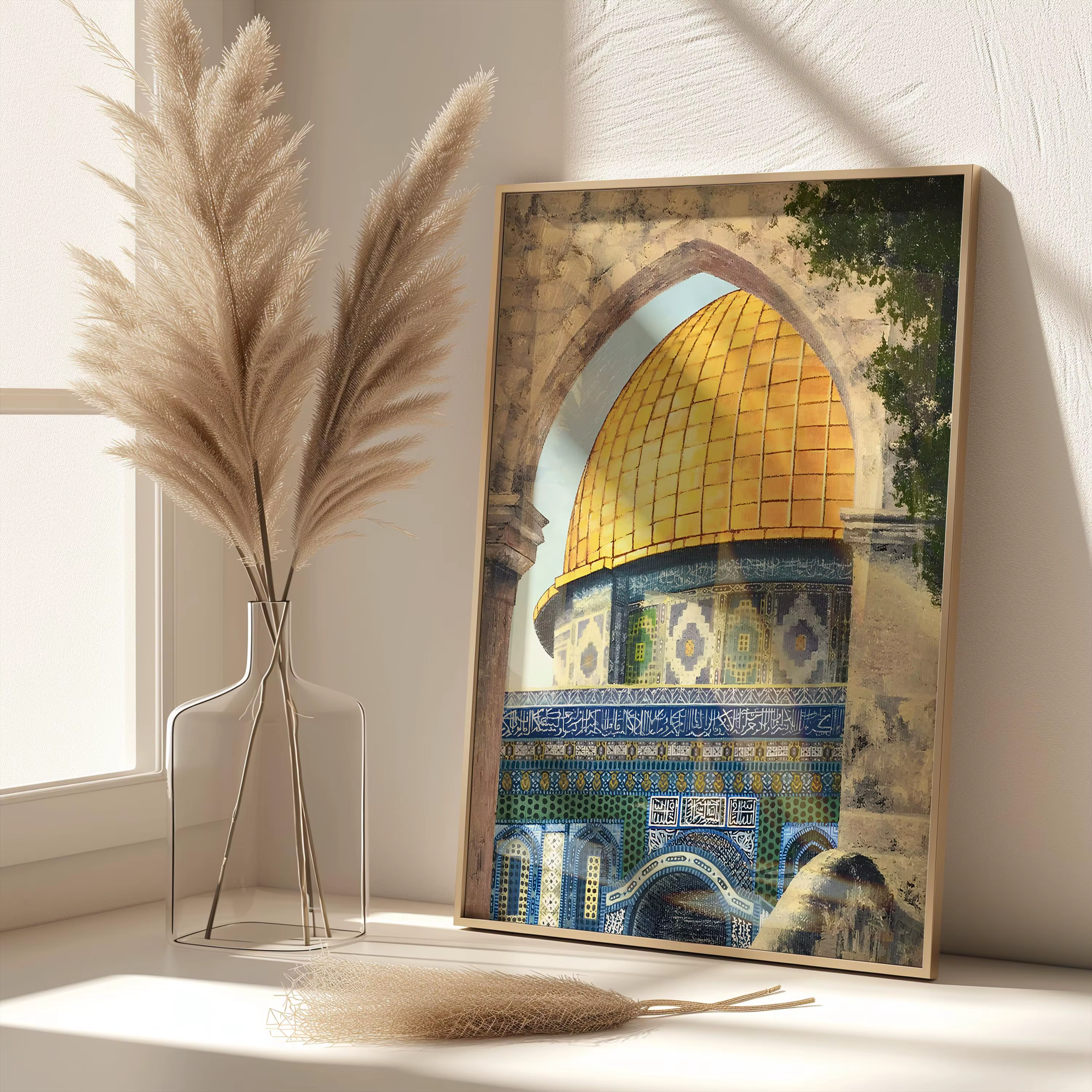 Art mural de la mosquée d'Al Aqsa