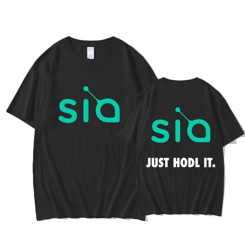 Sia Just Hodl IT T-shirt Graphic Printing Hip Hop Tee-shirt Short Sleeve