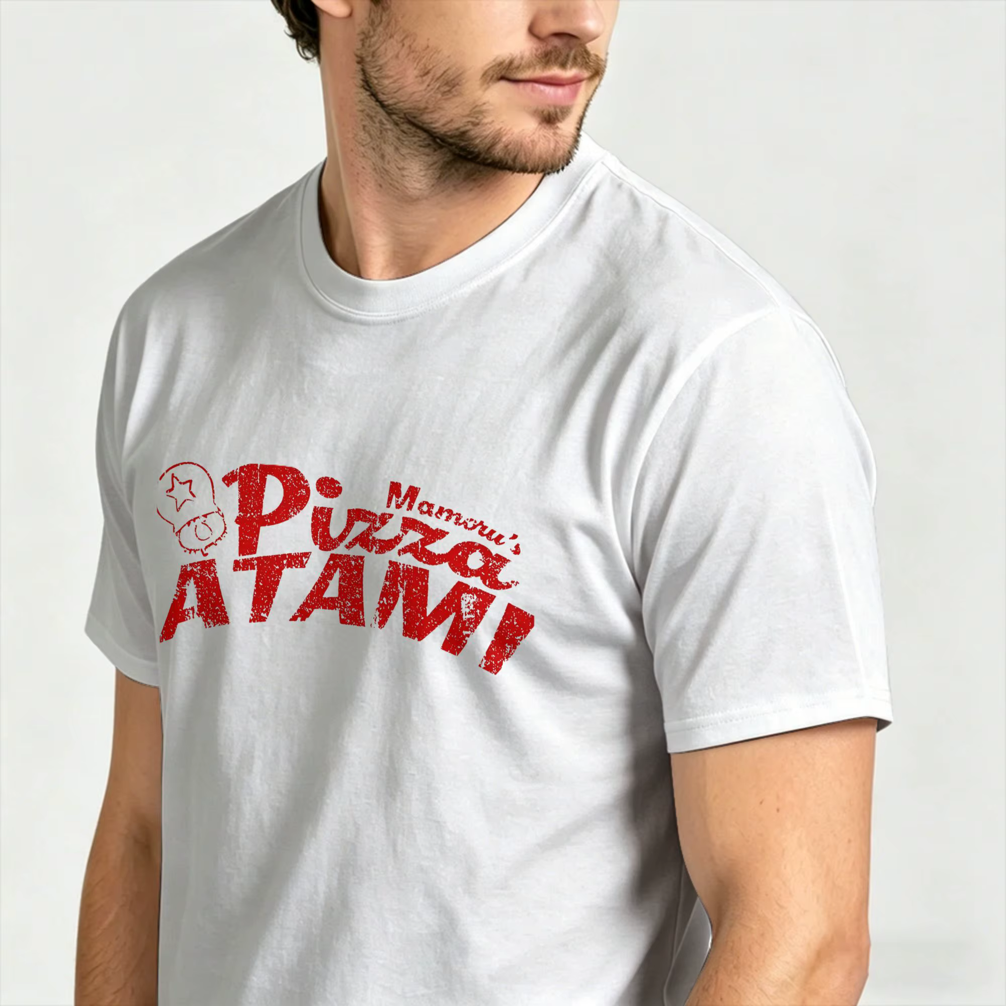 Pizza Atami Death Stranding T-shirts en pur coton Hip Hop pour hommes, vêtements d'été Y2K amusants et décontractés à manches courtes
