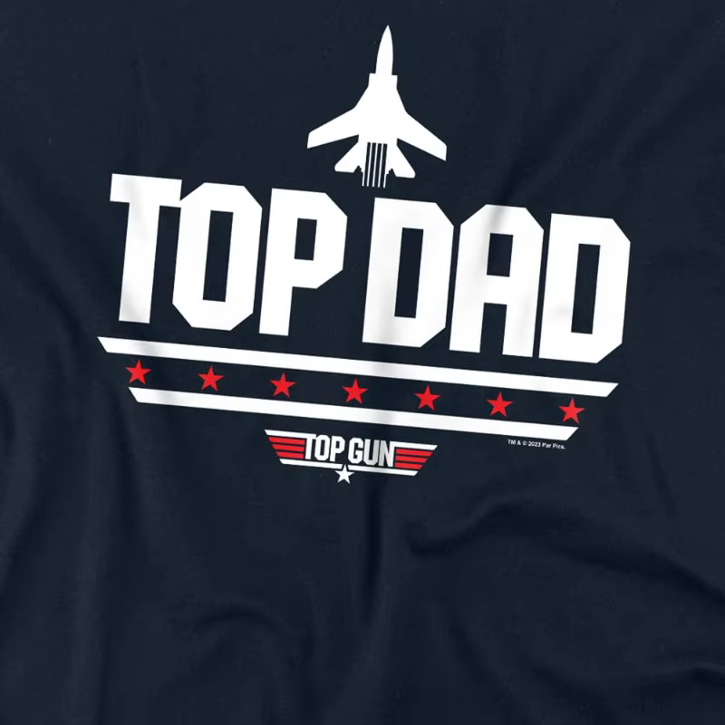 T-shirt Top Gun avec logo vieilli (Marron chiné) Nouvelle collection été 2026 pour femme