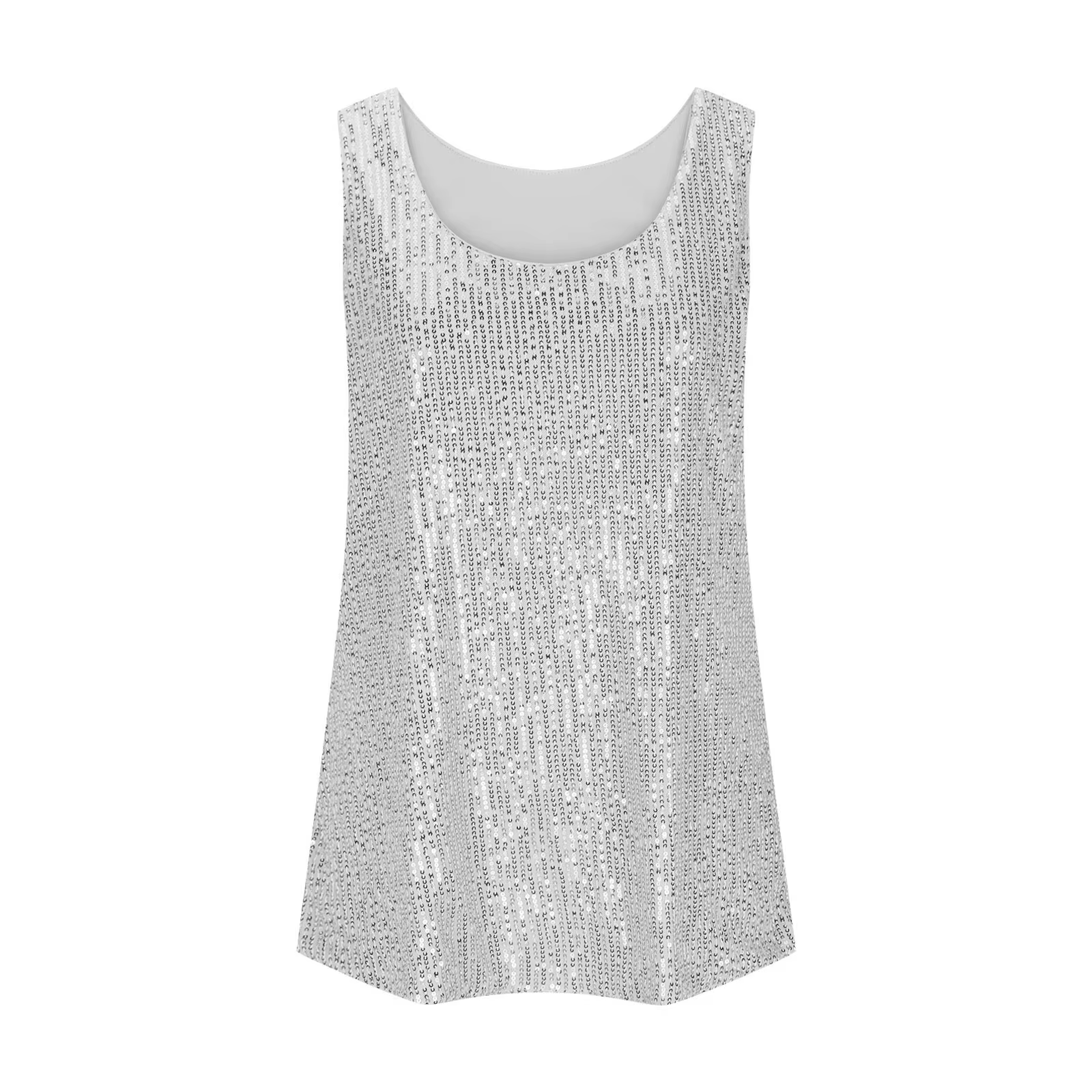 Débardeurs à paillettes or et argent pour femme