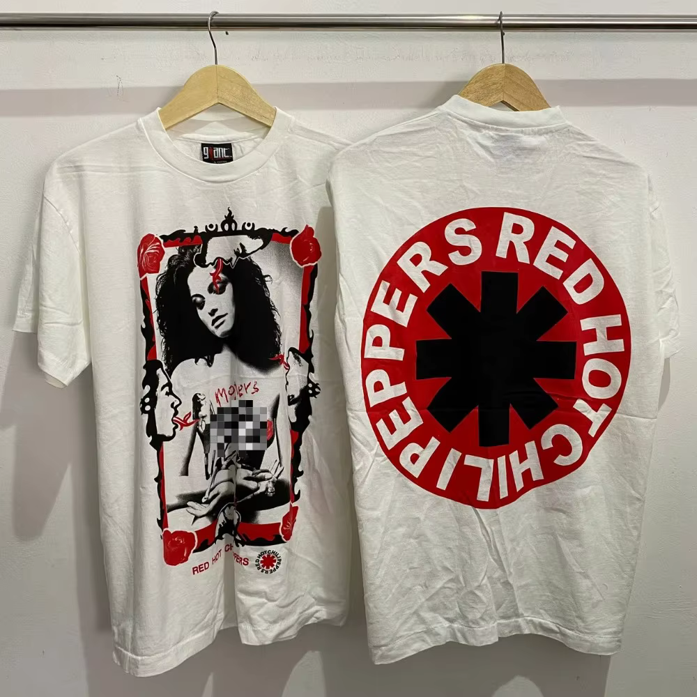 T-shirt imprimé Red Hot Chili Perppers pour hommes et femmes