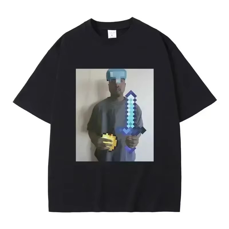 Drôle Kanye West Meme T-Shirt hommes mode Vintage Hip Hop Rap Style