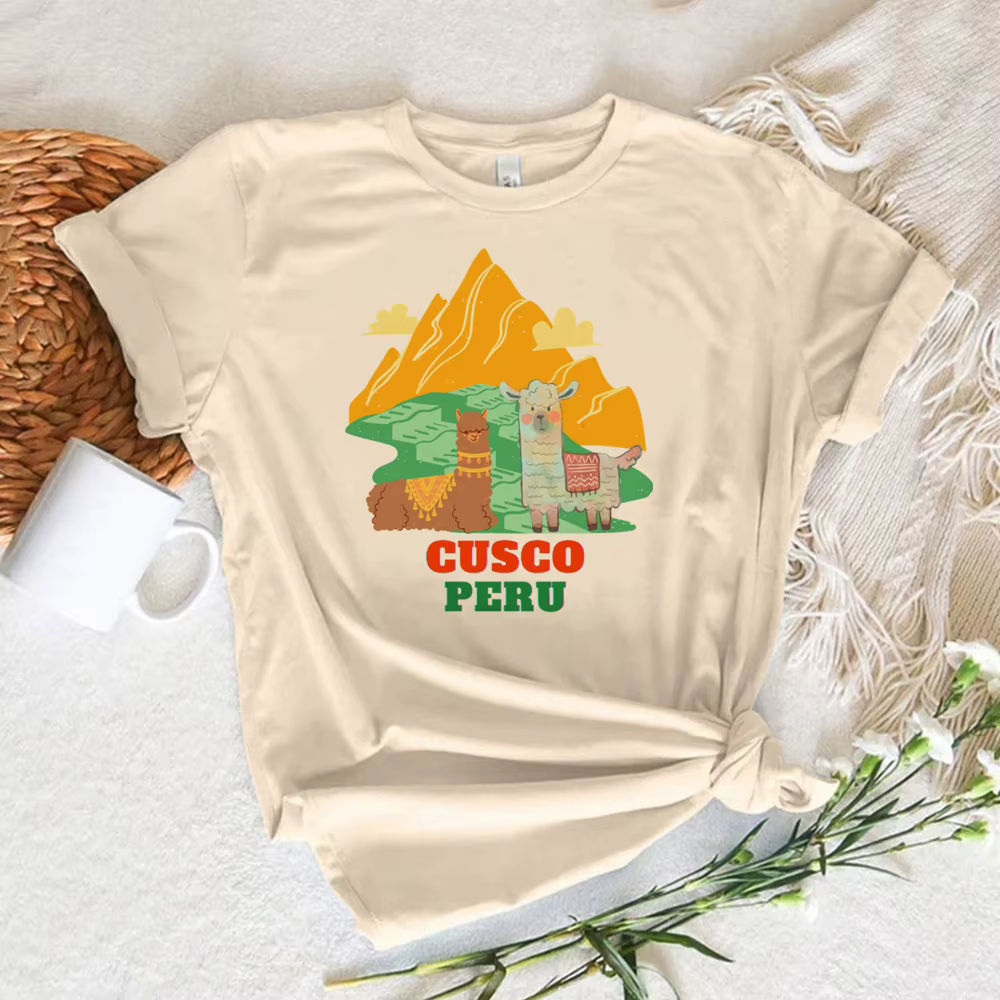 Pérou t-shirt femmes designer Tee girl y2k designer manga vêtements