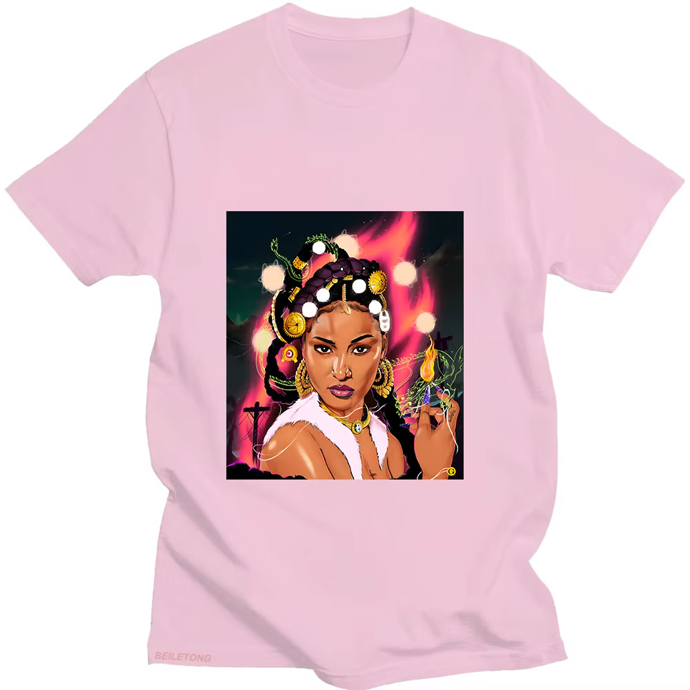 Shenseeaa-T-shirt manches courtes col rond femme