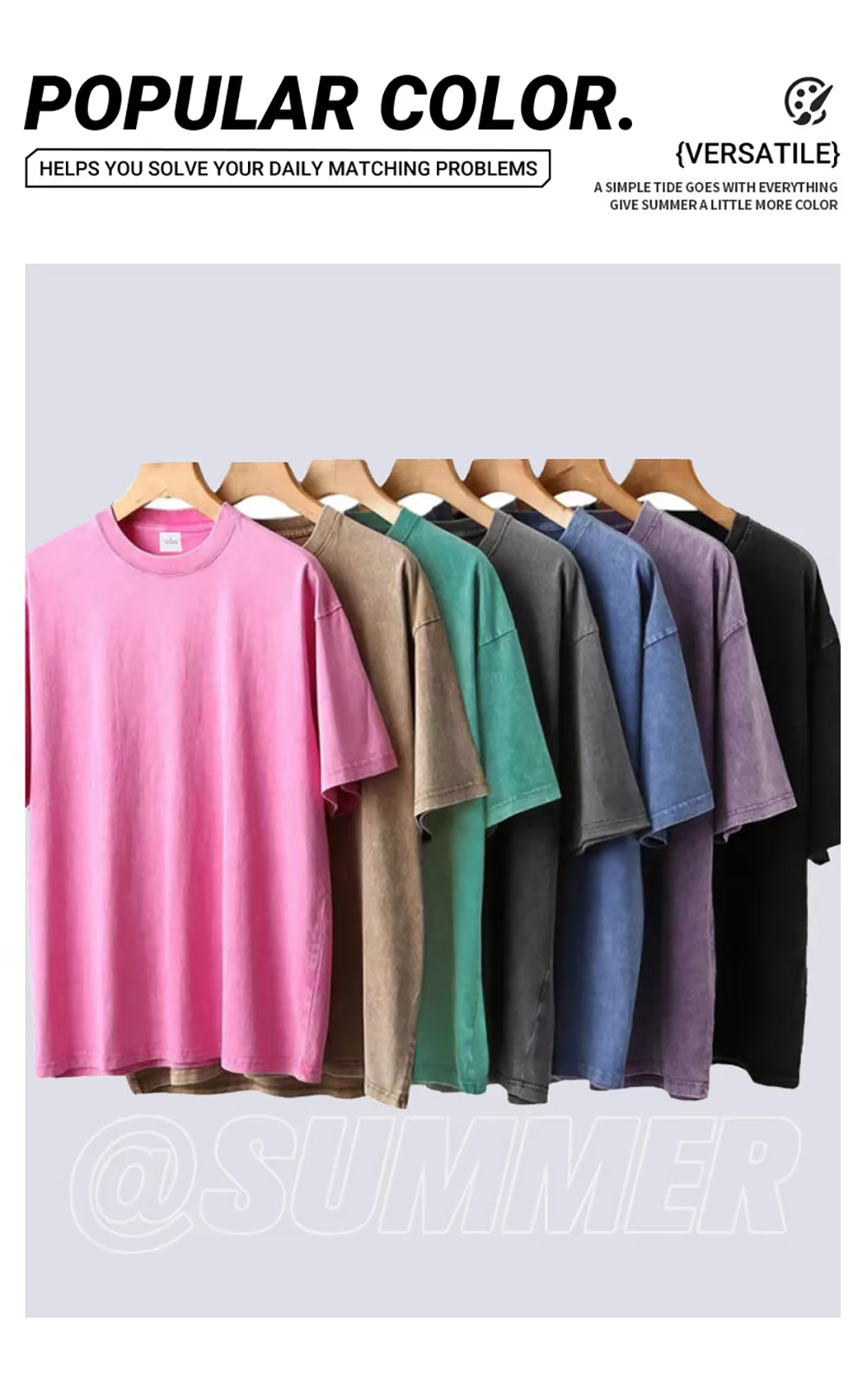 Dessin animé Kimchi imprimé T-shirt rétro lavé coton col rond manches courtes décontracté Design de mode unisexe haut basique