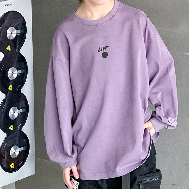 T-Shirt avec lettres violettes pour garçons