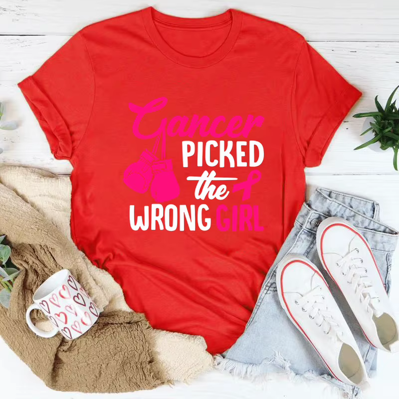 T-shirt imprimé « Cancer du sein