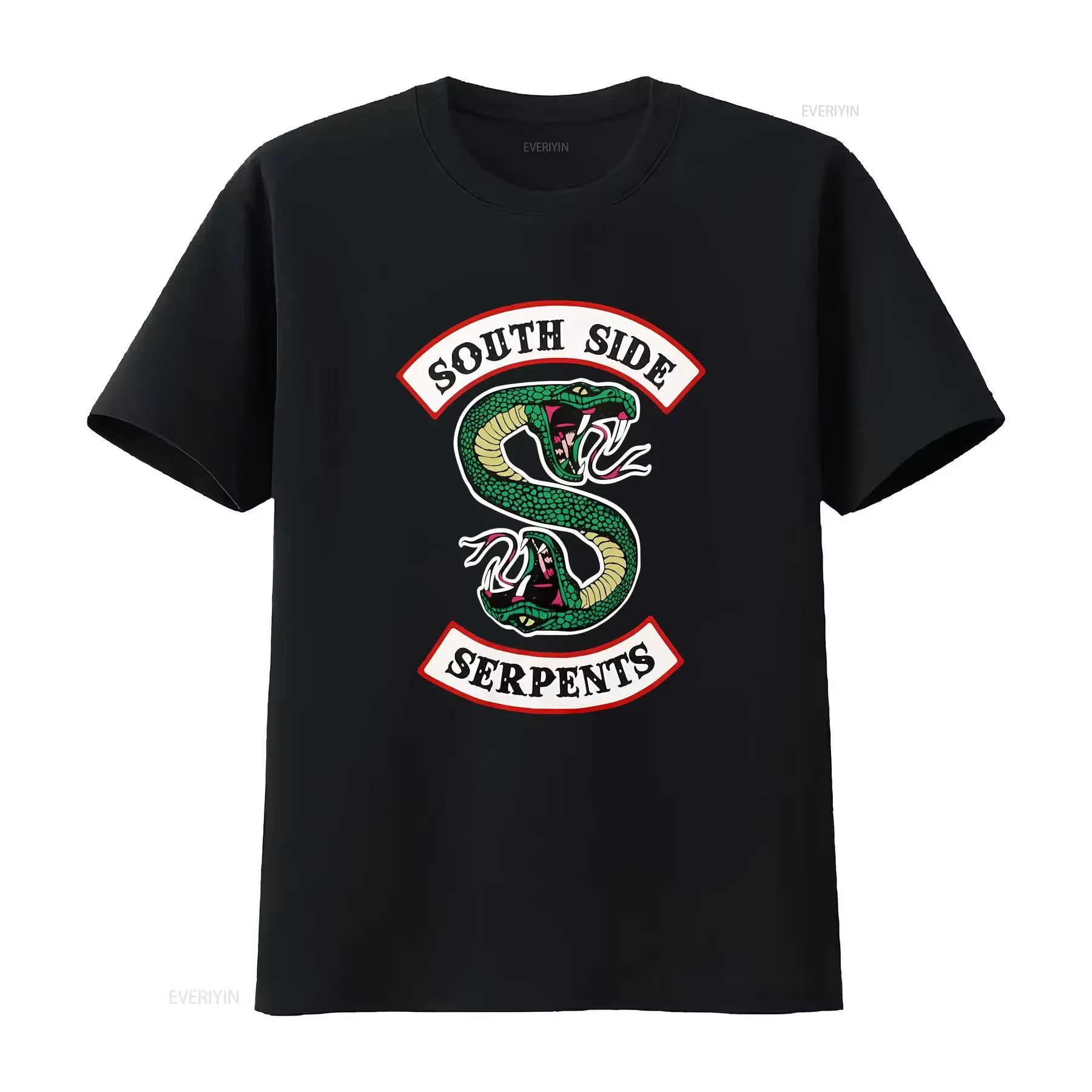 T-shirt femme RIVERDALE SOUTH SIDE SERPENTS Taille S petit Serpent double face vintage Lavé Légèrement graphique Polyvalent