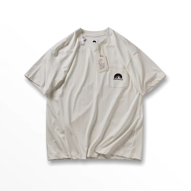 T-shirt à Manches Courtes en Coton pour Homme