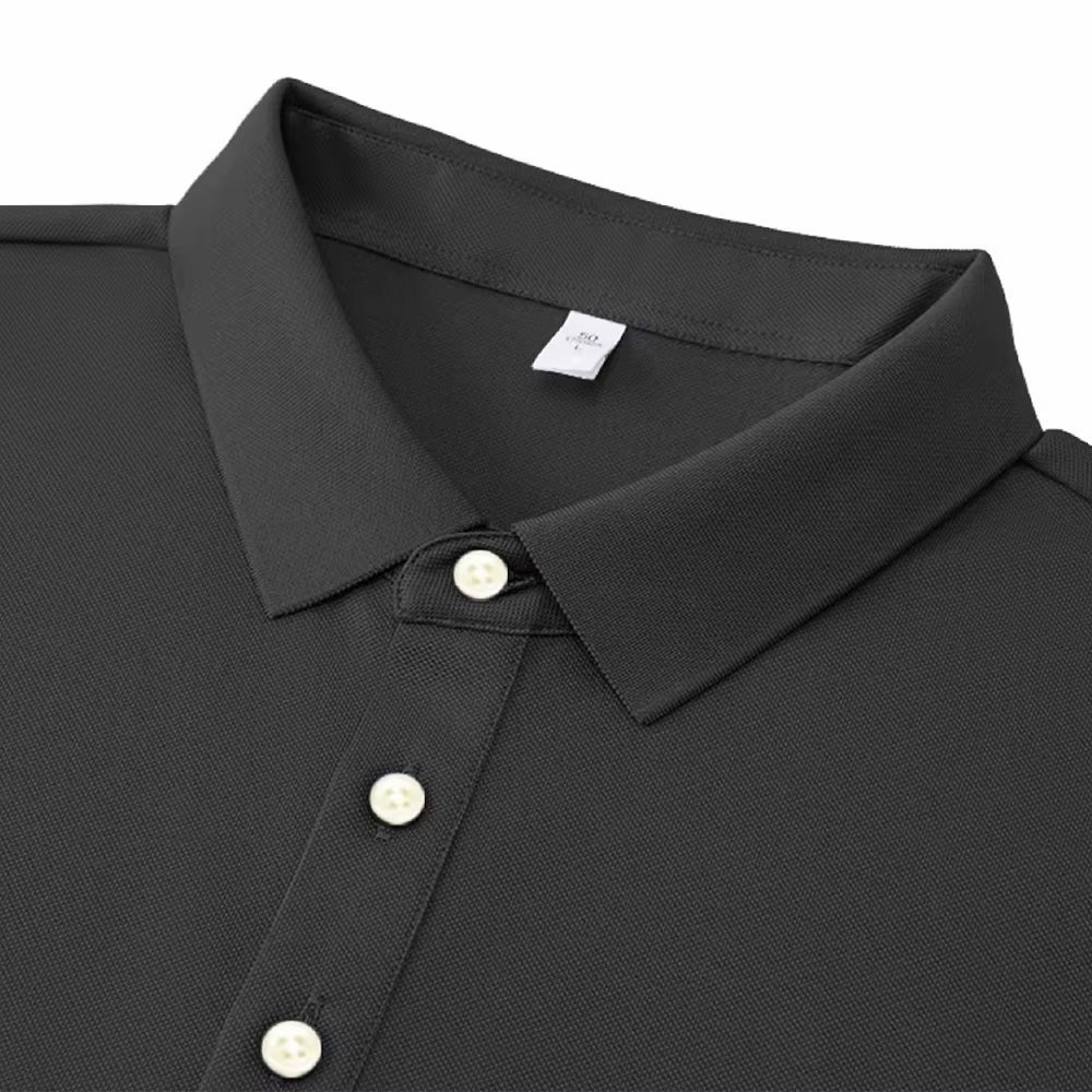 Meilleur luxe soie lin coton hommes polos