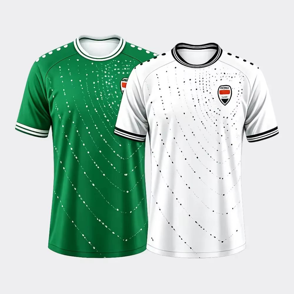 Maillot de football d'été 2026 pour supporters d'Irak – T-shirt à manches courtes 3D pour adulte