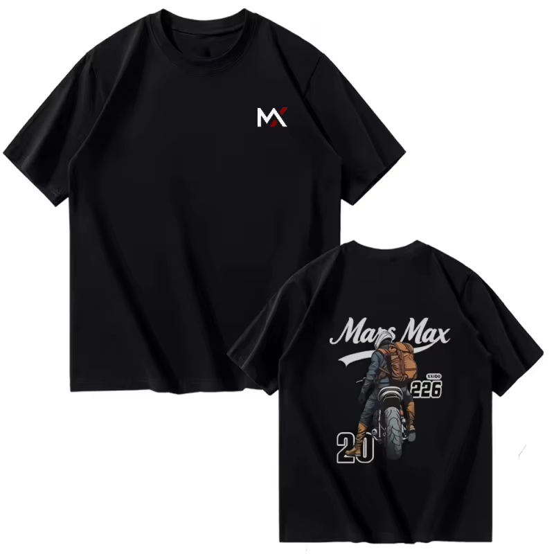 T-shirt Homme Polyvalent 100% Coton Pur Respirant et Anti-Transpiration à Manches Courtes – Tendance Été MarsMax