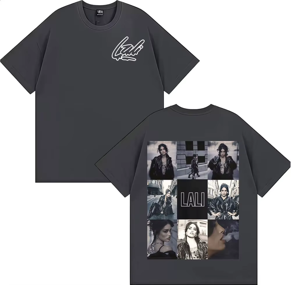 Singer Lali Esposito Tour 2025 Graphic Tee Shirt Men Women Fashion Trending Short Sleeve T-shirt Summer Tops Pure