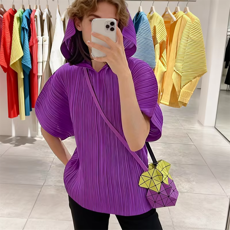 Haut plissé Miyake pour femme