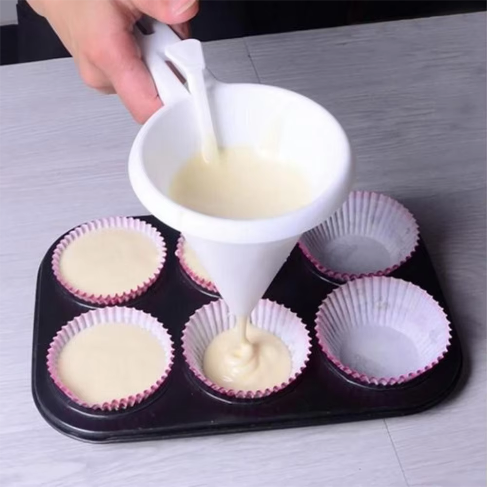 Entonnoir de cuisson à main réglable, outils de cuisson, pâte à crème, distributeur de chocolat liquide, moule à pâtisserie, biscuit Chi, gâteau, crêpes