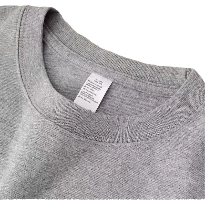 T-shirt en coton épais de bambou pour homme et femme