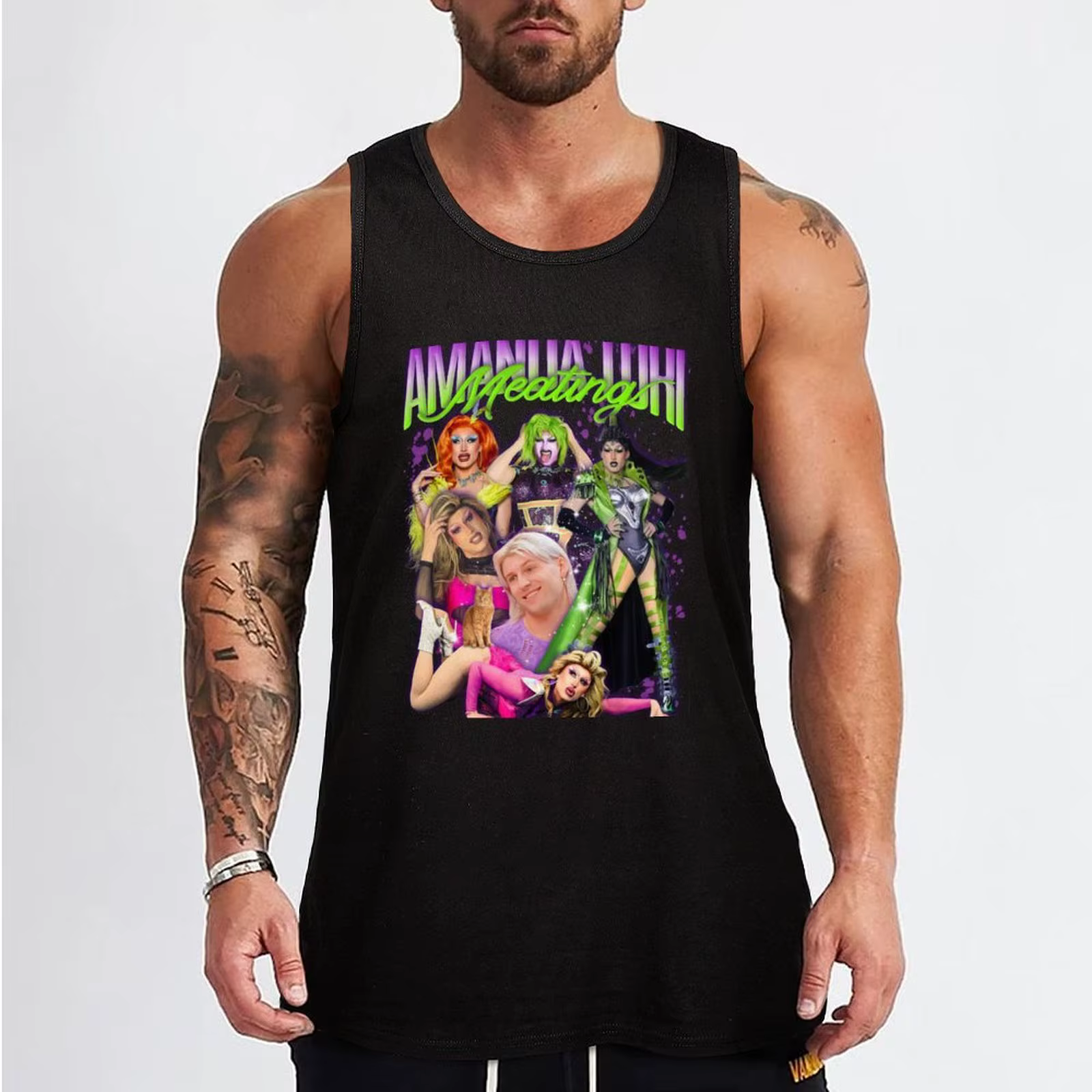 Amanda Tori Meating Tank Top Cool Dry Tank Top Haut d'été léger sans manches